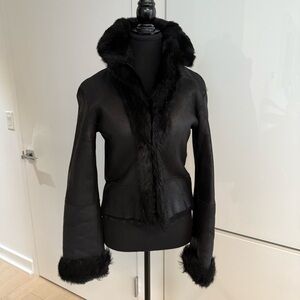ITTIERRE LAMBSKIN LEATHER JACKET SZ 36